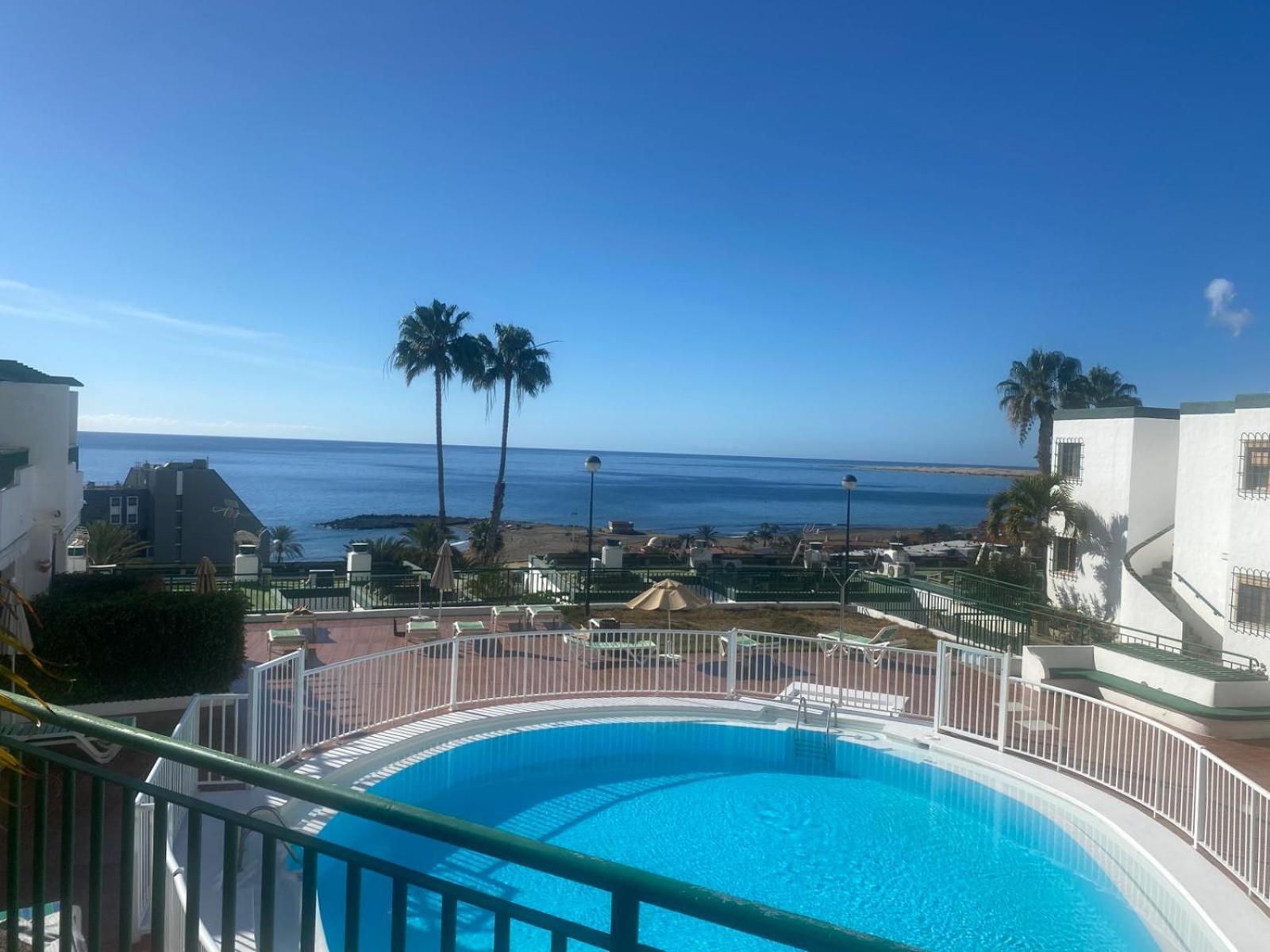 Sea View 2Br Toploctaion Heated Pool 5 Min To Beach San Agustín Exteriör bild